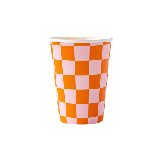 Checked Party Cups | 8 count