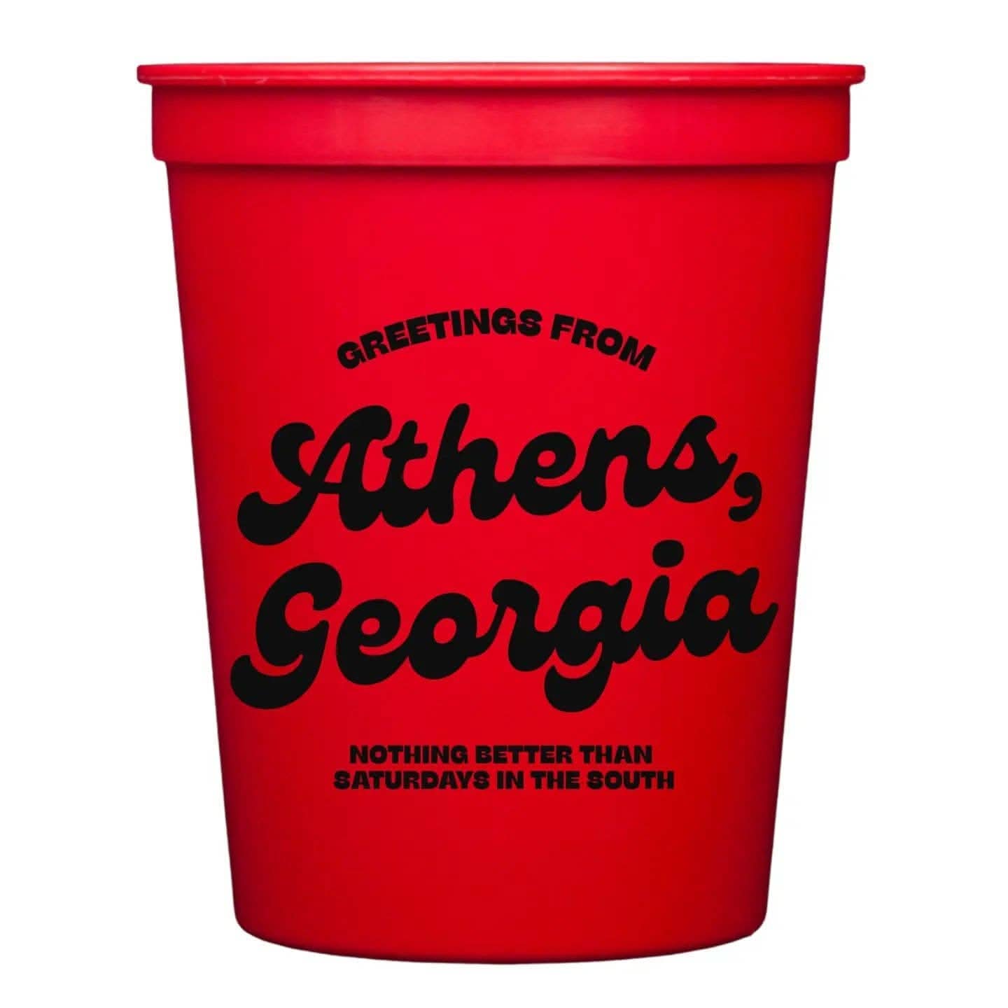 Greetings From Athens Georgia Stadium Cups | Set of 10 - Porcupine Paper Co.