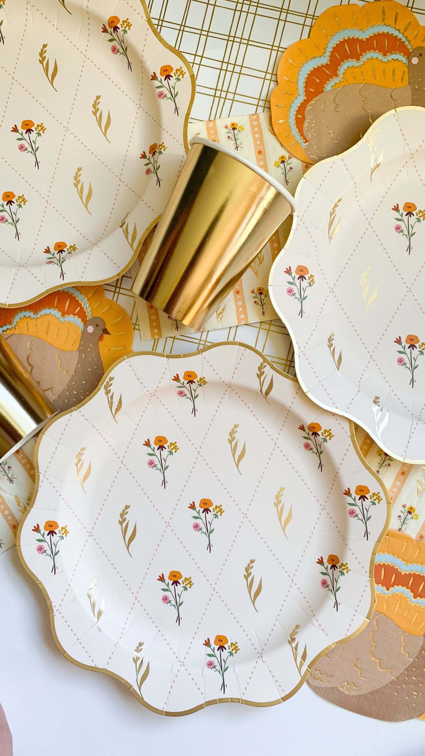 Fall Florals Large Napkins | 20 count