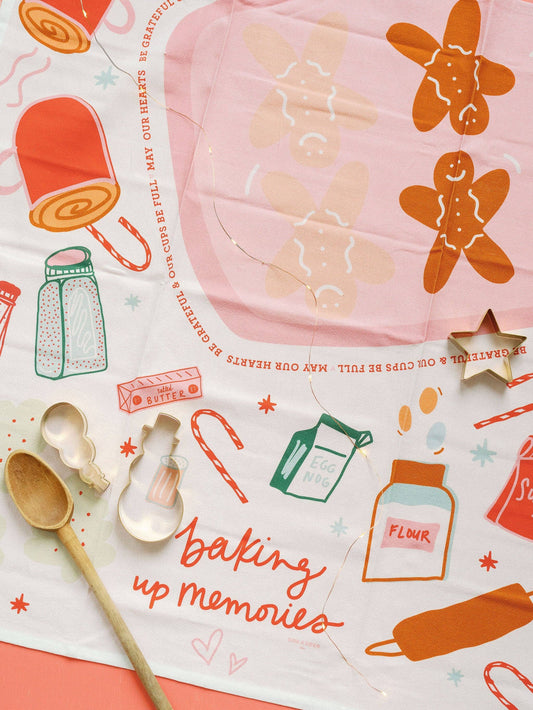 Baking Up Memories | Colorblock Flour Sack Towel