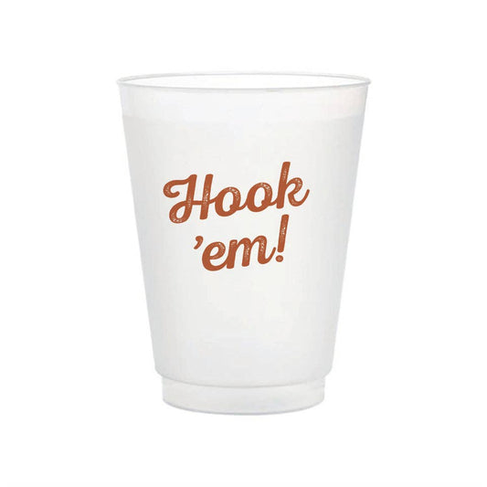 Texas Logo Flex Cup by Valiant Gifts Inc featuring the Texas state logo on a flexible, reusable cup against a white background.