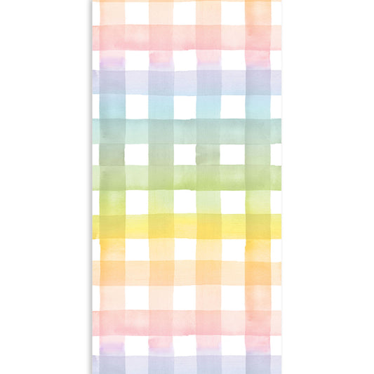 Rainbow Gingham Table Runner - Porcupine Paper Co.
