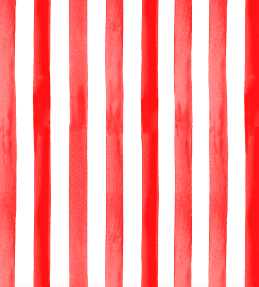 Red and White Stripe Table Runner