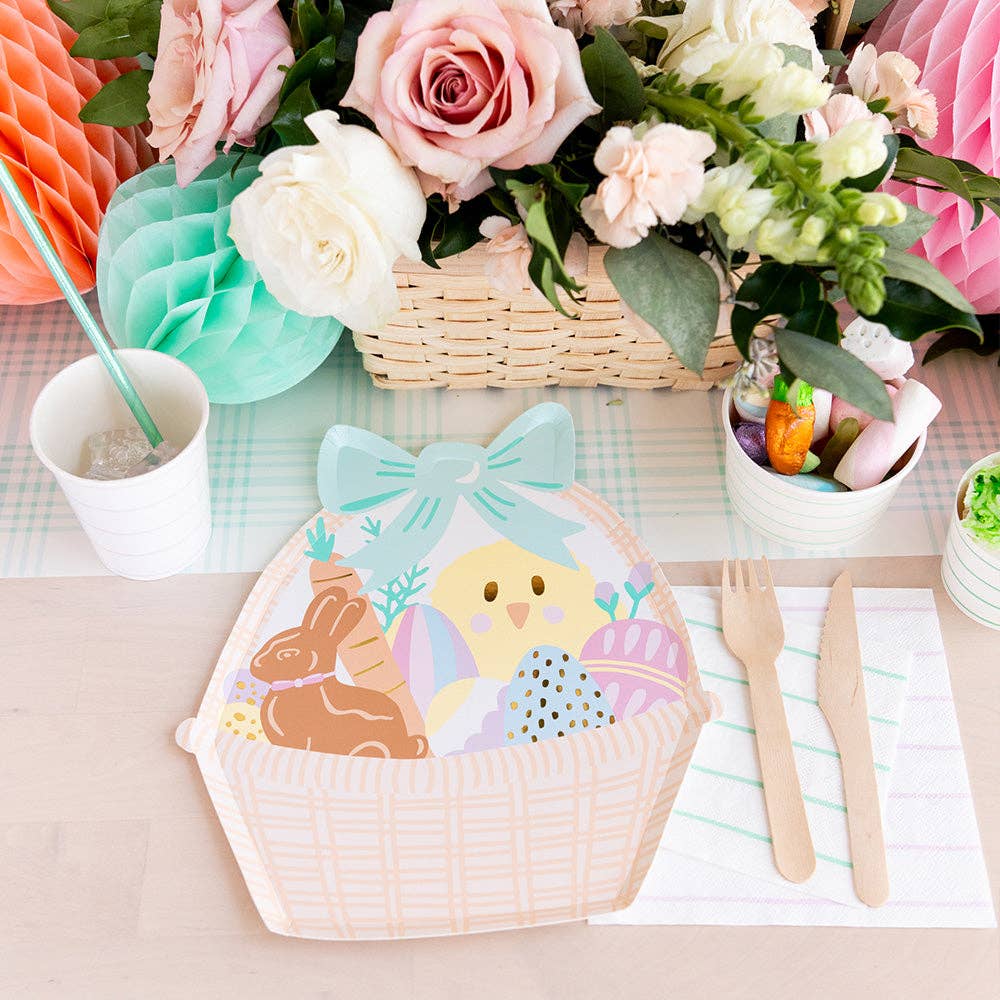 Easter Fun Large Basket Plates | Pack of 8