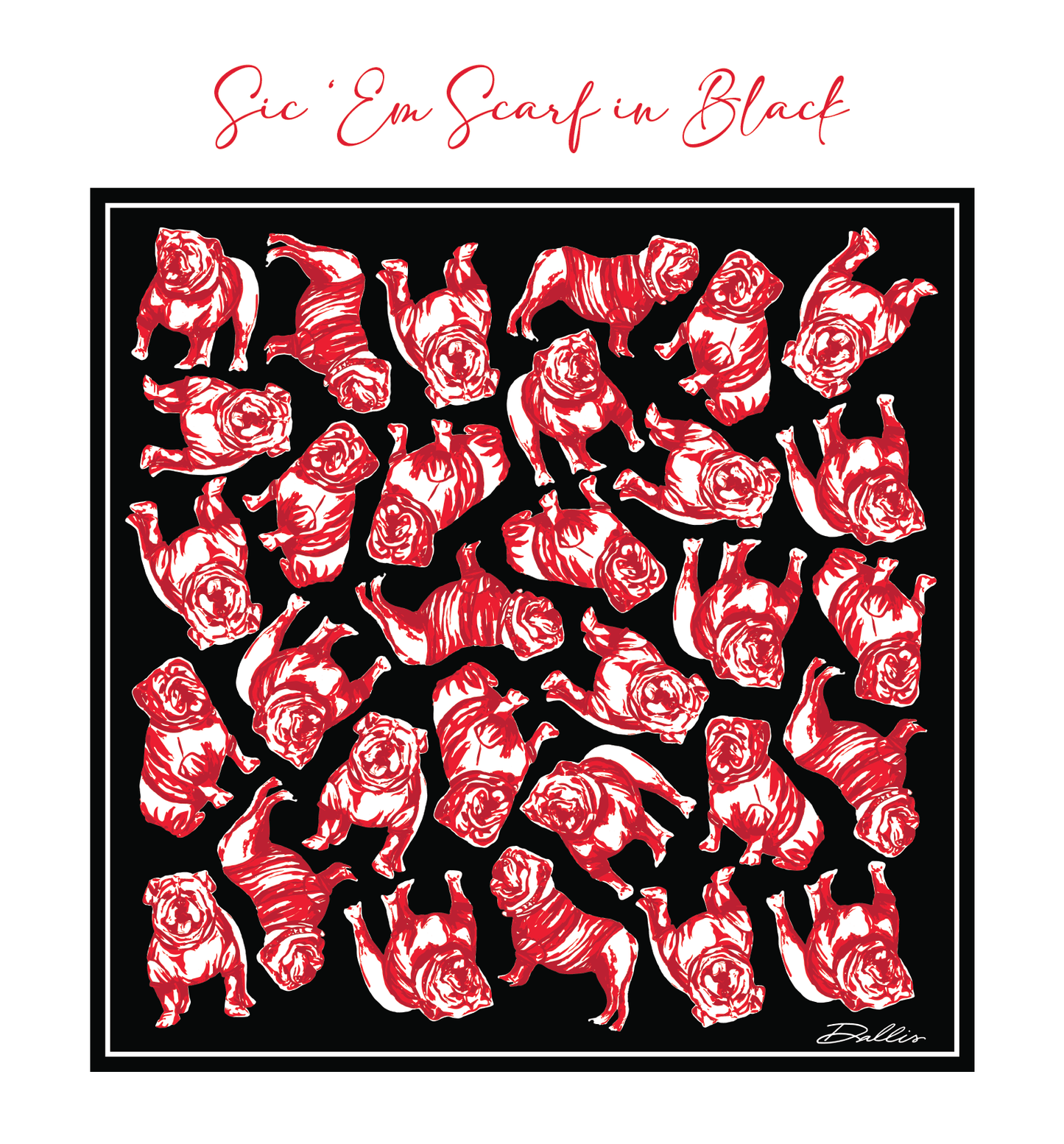 Sic 'Em Gameday Scarf | Black