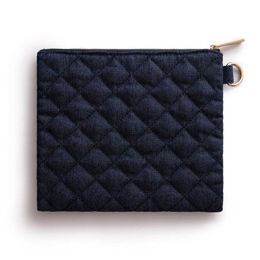 Denim & Gems Quilted Everything Pouch