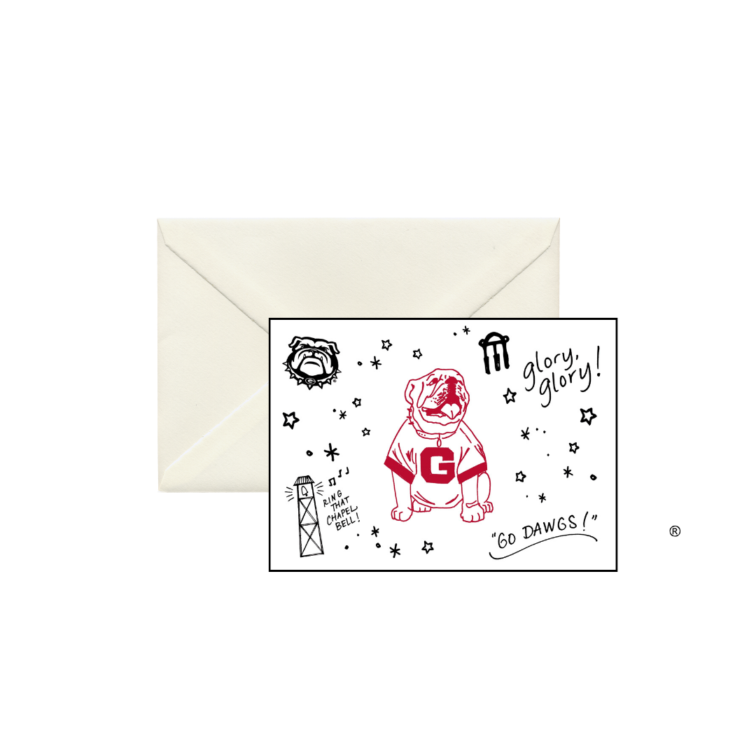 Georgia Confetti Boxed Notecards by Valiant Gifts Inc, featuring colorful confetti designs on the front of elegant stationery cards.