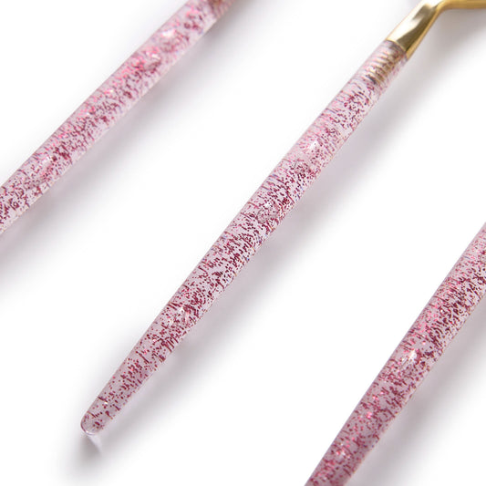 Packed Party Better With Confetti utensil set with 10 colorful forks, knives, and spoons for celebrations.