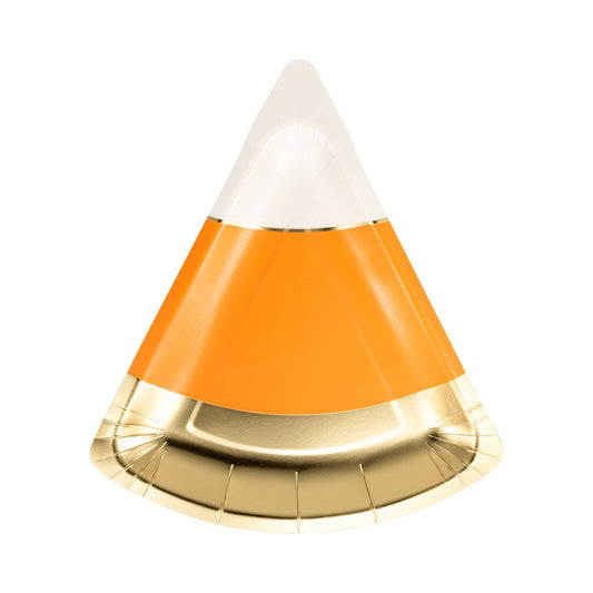 Candy Corn Shaped Plates | 8 count