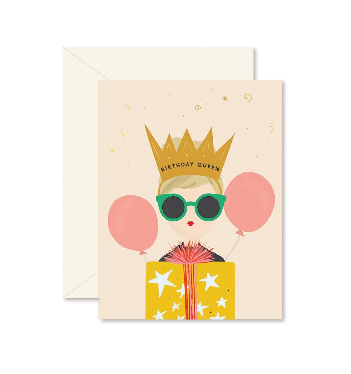 Birthday Queen Greeting Card - Porcupine Paper Co.