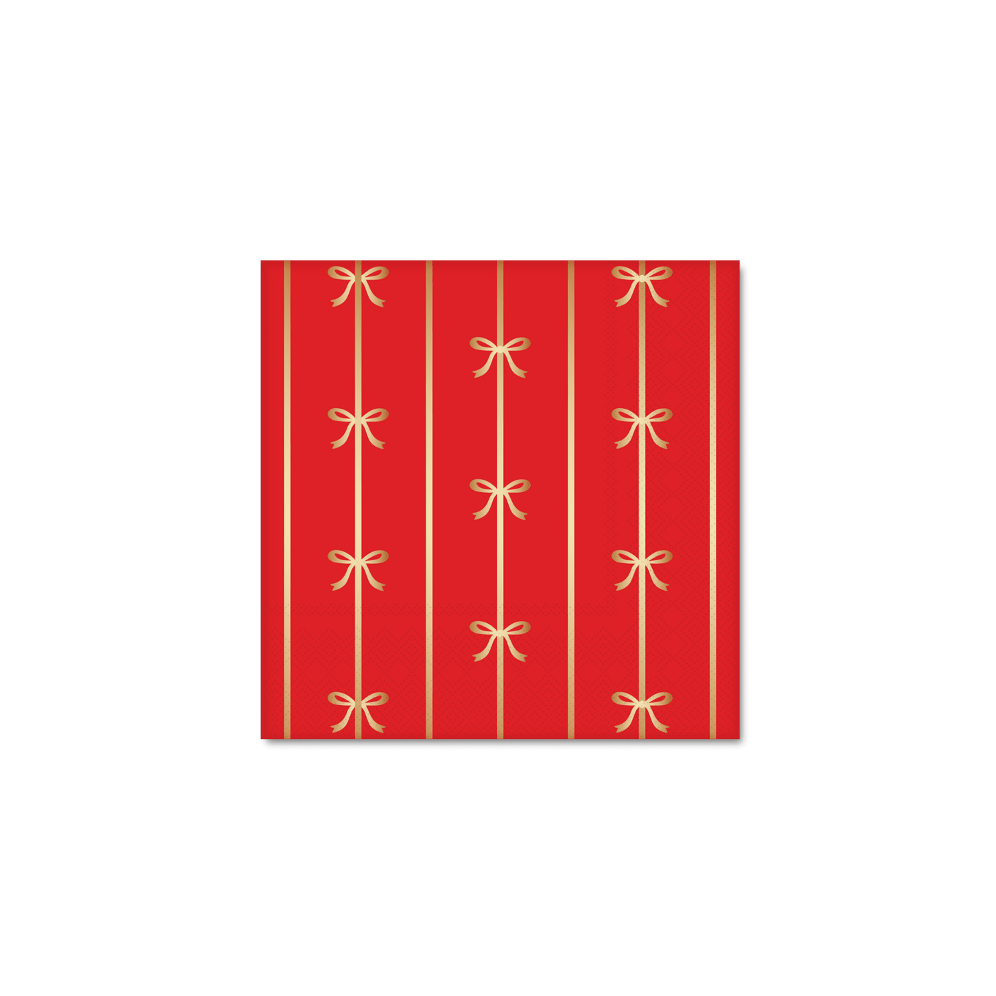 Cherry Red Signature Bow Small Napkins | 20 count
