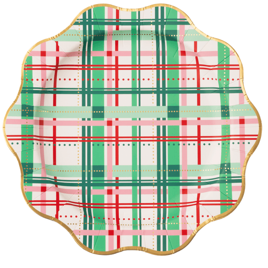 Porcupine Paper Co. plaid nutcracker party bundle featuring festive nutcracker figures and matching plaid decorations.