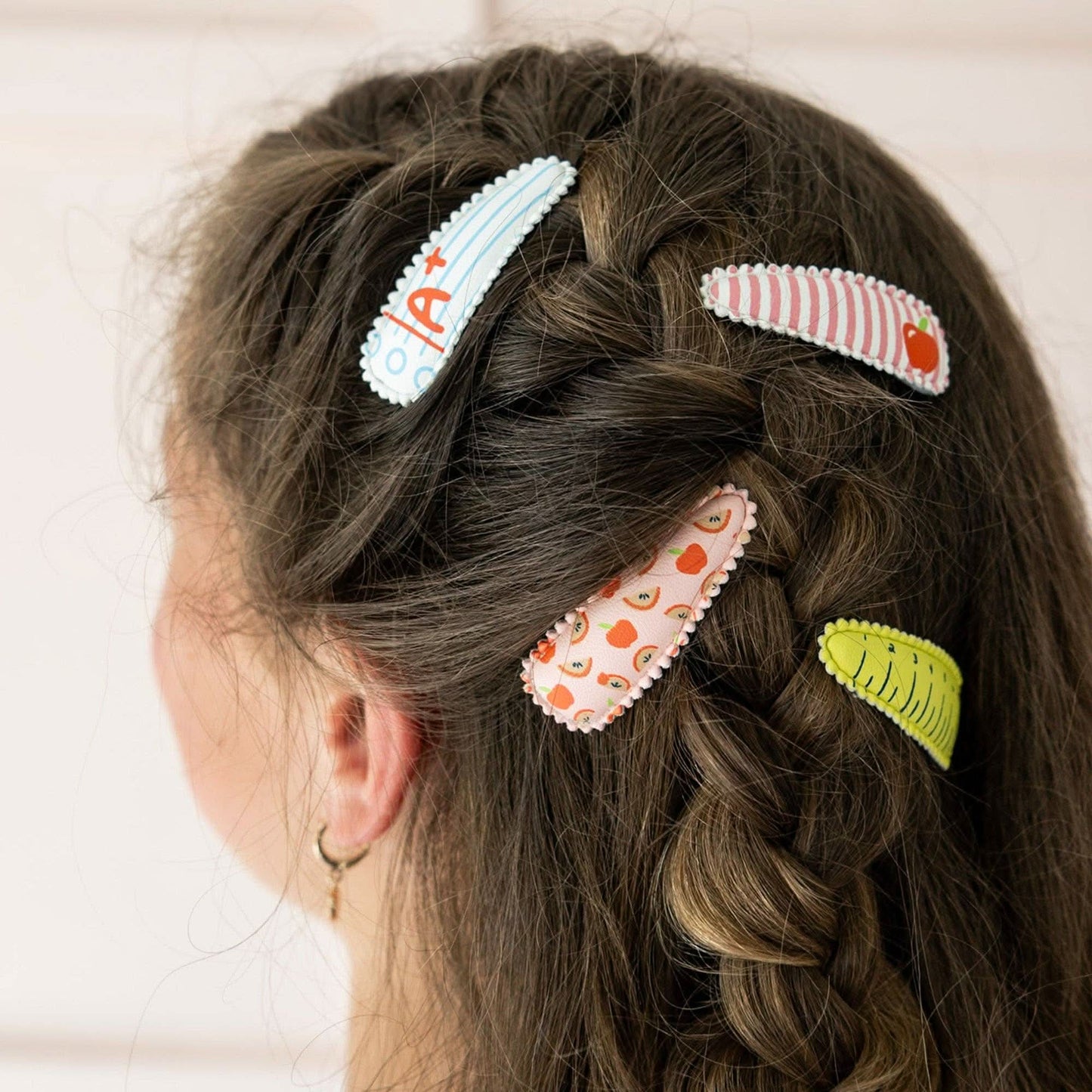 Jollity & Co. and Daydream Society Smarty Pants printed clip set featuring colorful clips with playful patterns for kids.