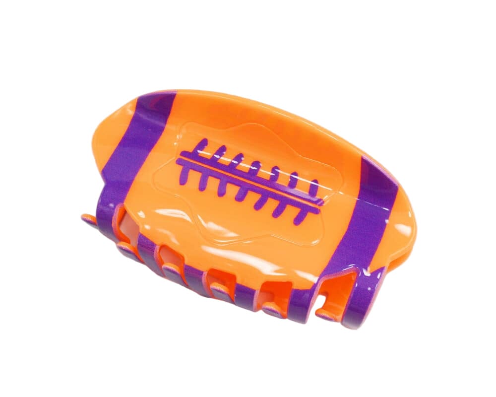 Game Day Football Hair Clip | Orange and Purple