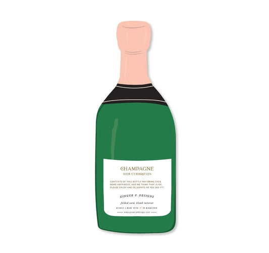 A Toast To You Champagne Congratulations Greeting Card - Porcupine Paper Co.