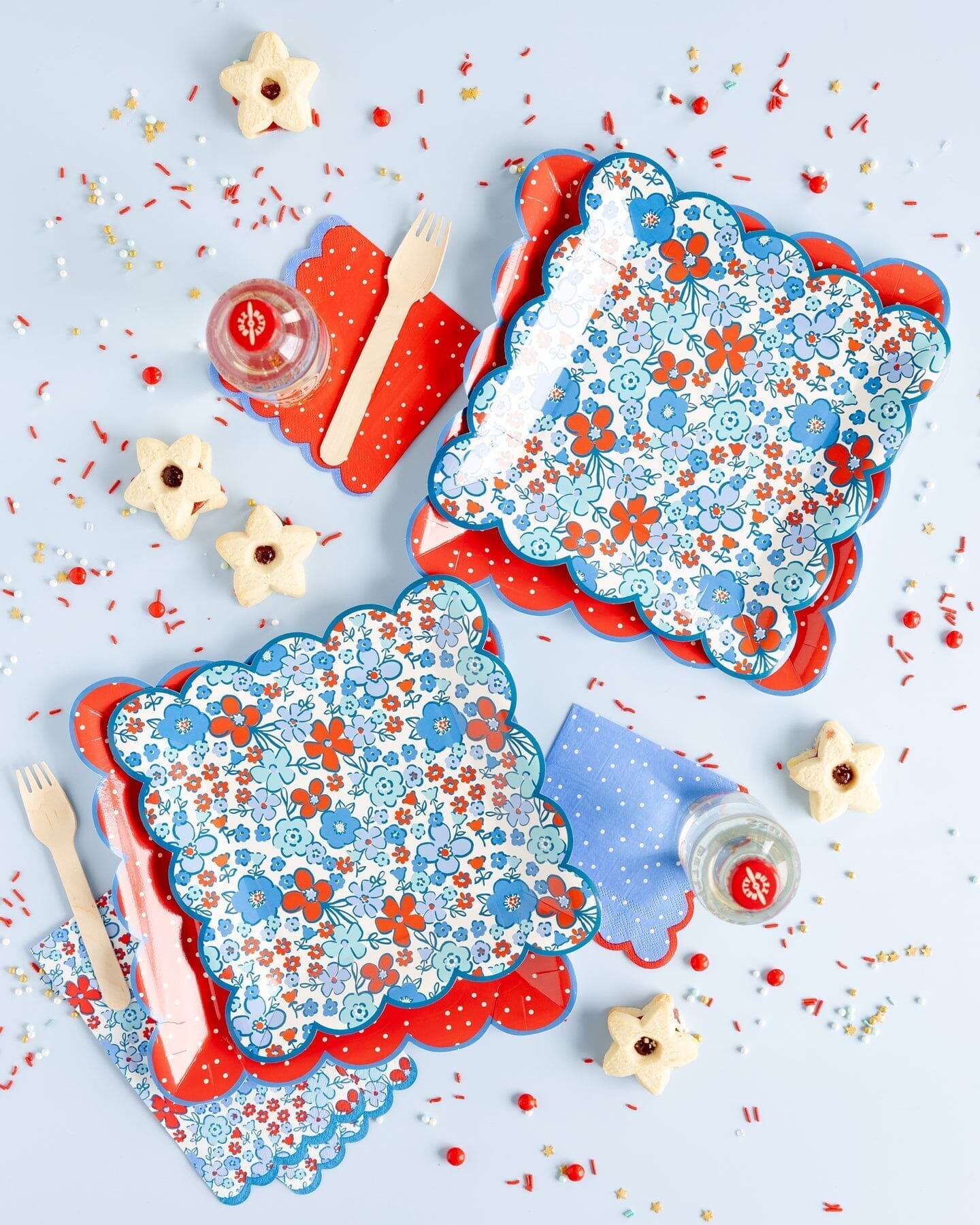 Red Polka Dot 10" Paper Plates | 8 count