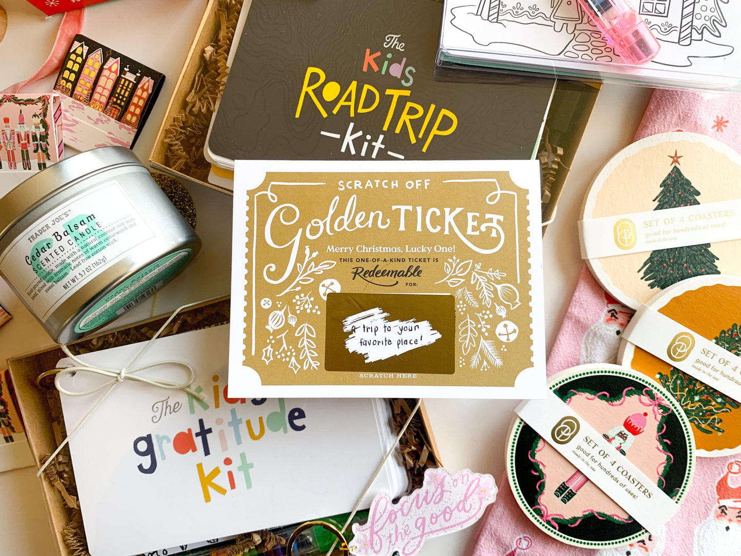 Scratch-Off Christmas Golden Ticket - Holiday Card