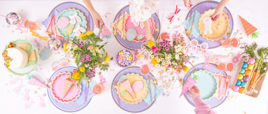 Colorful Ric Rac Easter bundle from Porcupine Paper Co. featuring decorative paper trims and festive craft supplies for Easter projects.