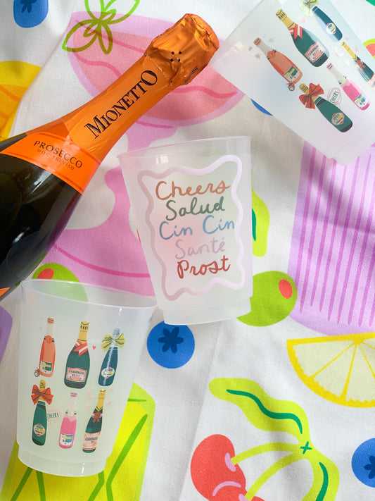 Cheers Salud Frosted Cups | Pack of 6