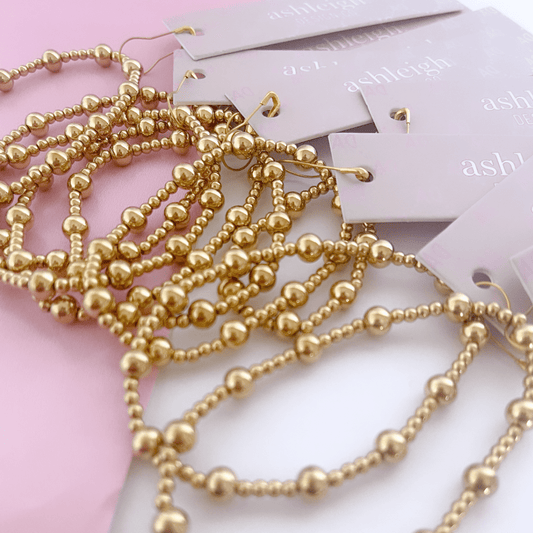 2MM & 6MM Gold-Filled Beaded Bracelet