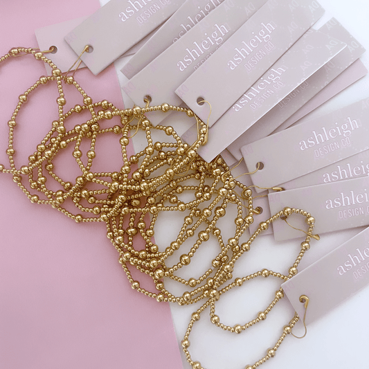 2MM & 4MM Gold-Filled Beaded Bracelet