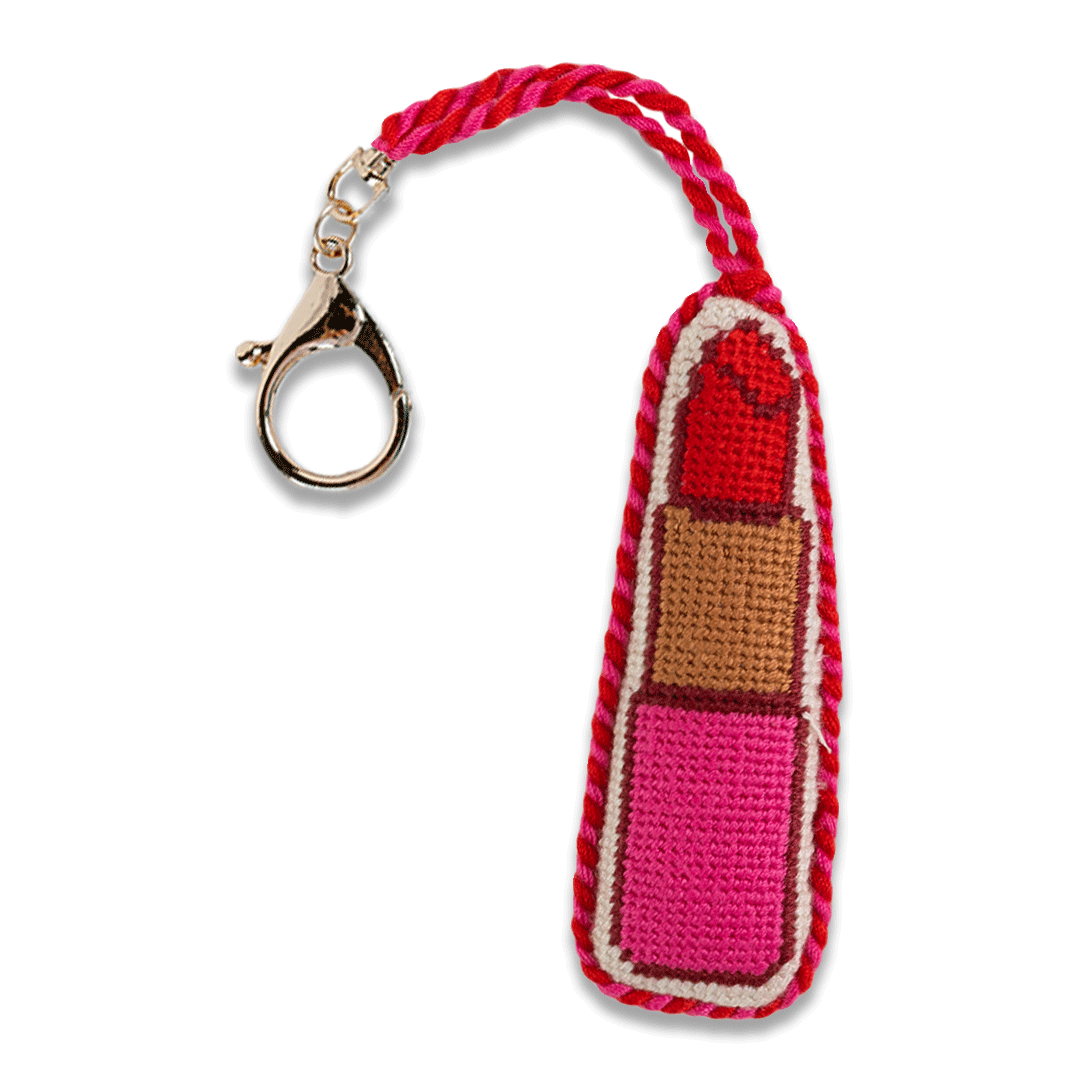 Lipstick - Bag Charm - Porcupine Paper Co.