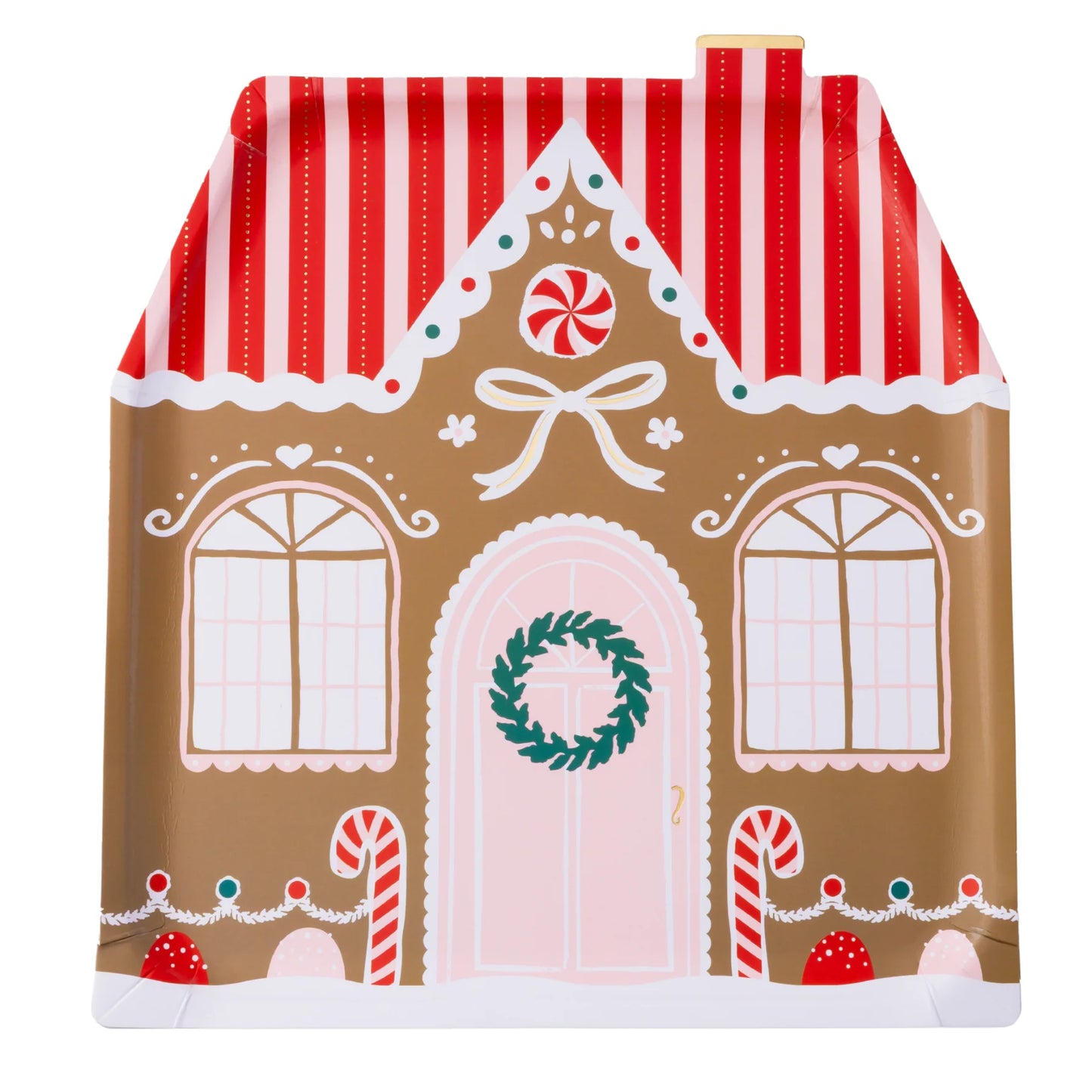 Sweet Gingerbread House Plates 10.75" | Set of 8