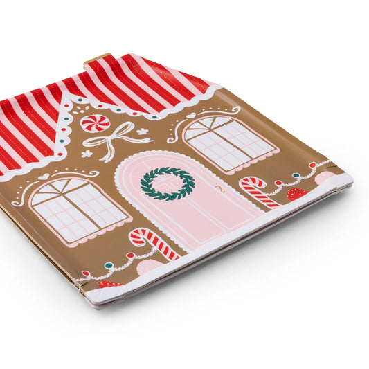 Sweet Gingerbread House Plates 10.75" | Set of 8