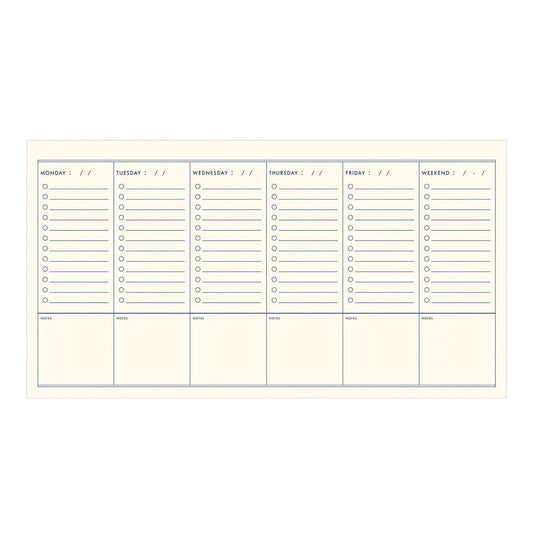 The Weekly Log Planner - Porcupine Paper Co.
