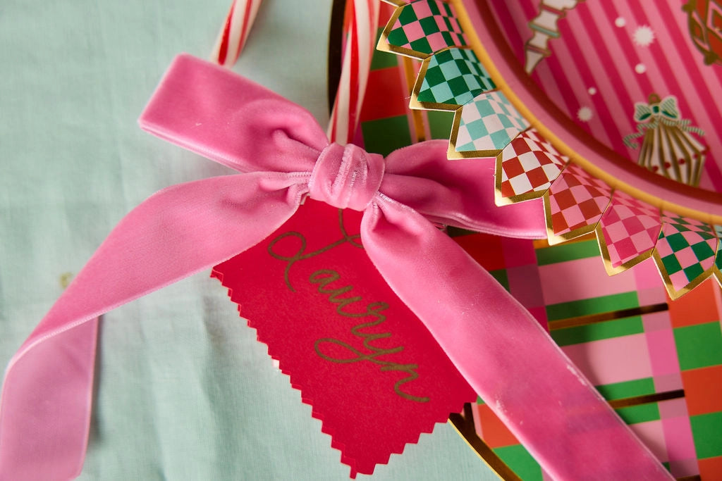 The Anything Holiday Velveteen Decor Bows Set