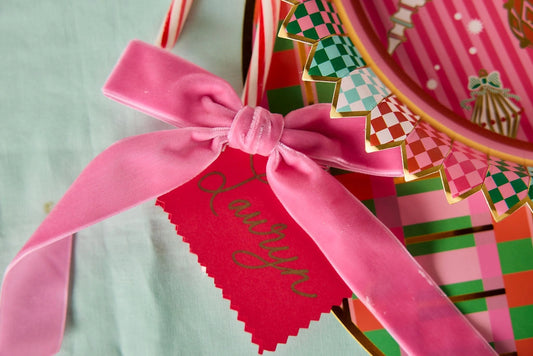 Holiday Velveteen Decor Bows Set