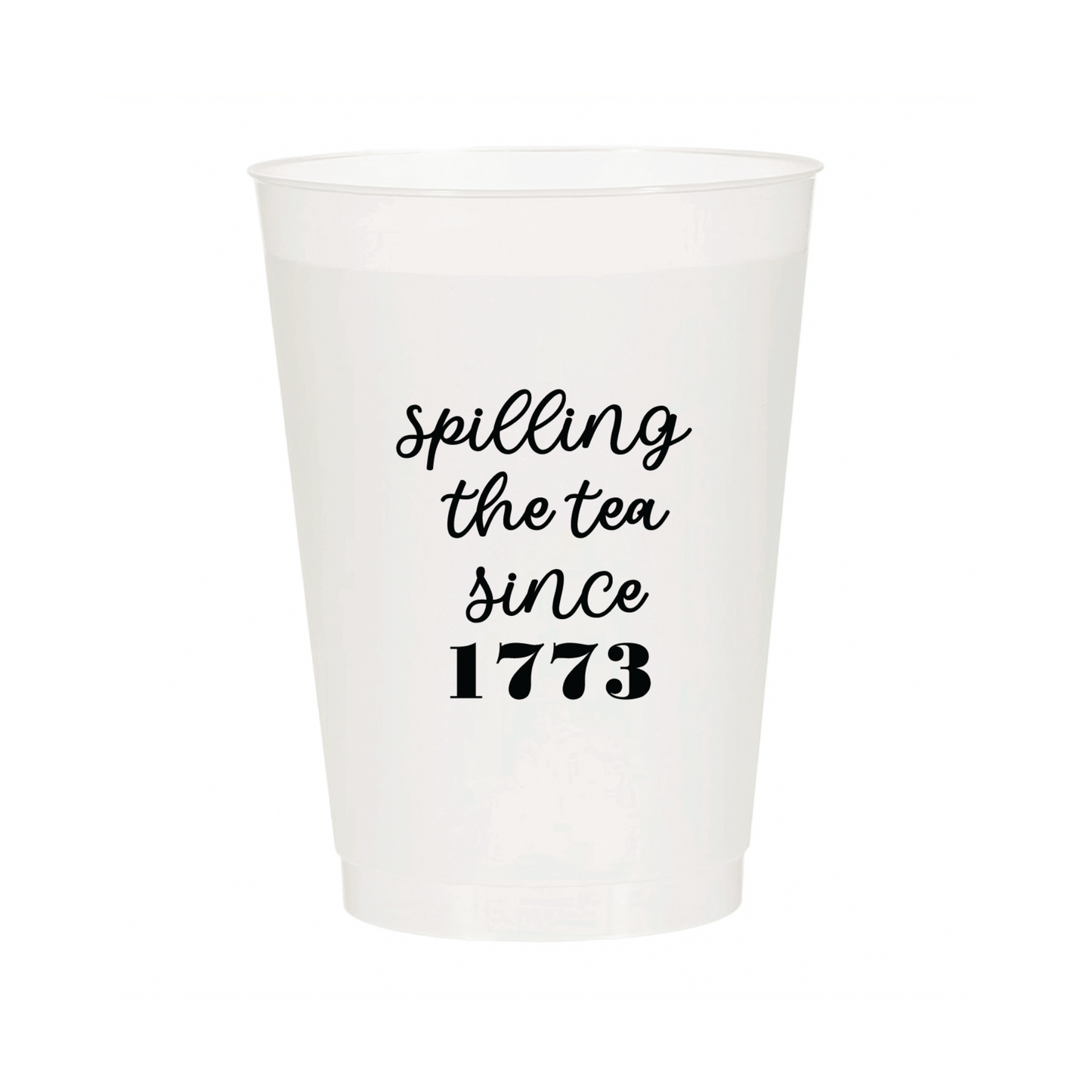 PRE-ORDER | Spilling the Tea Since 1773 Frosted Cups | Pack of 6