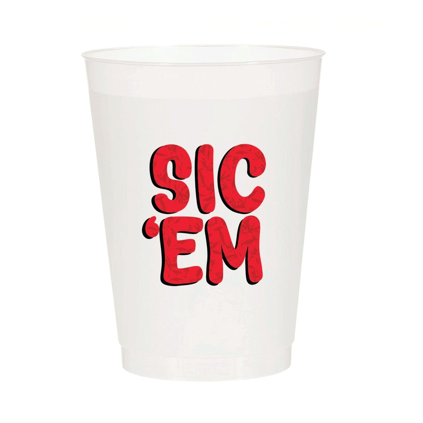 SIC 'EM Frosted Cups | Set of 10