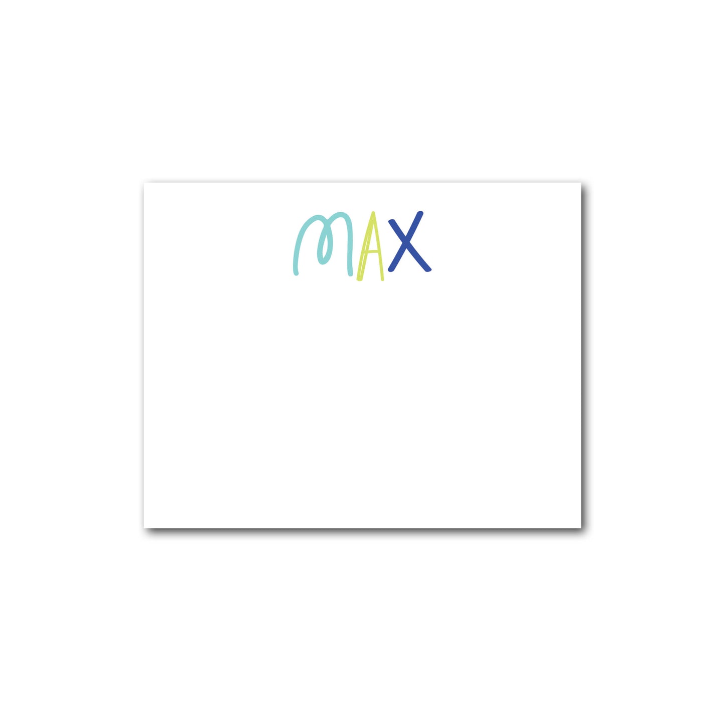 Personalized Doodle Notecard Set | Boy