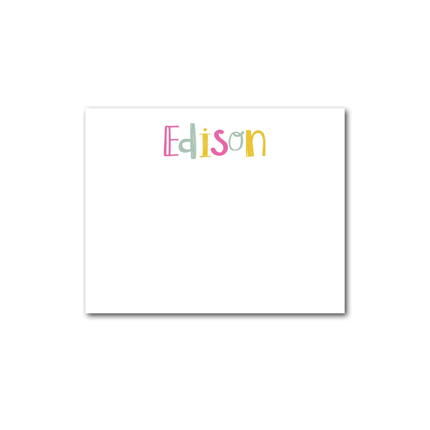Personalized Doodle Notecard Set | Girl