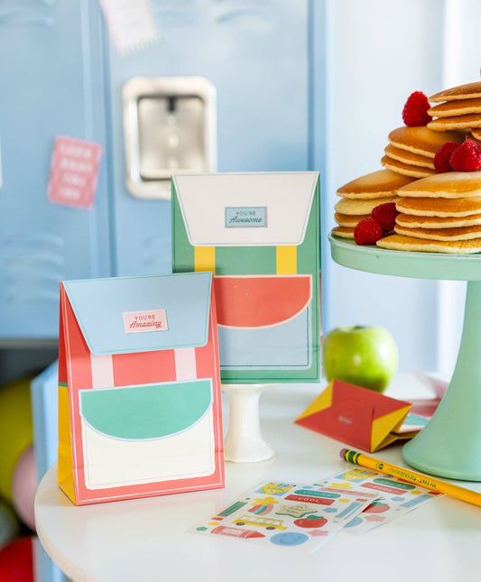 My Mind’s Eye back to school lunchbox notes, set of 60 colorful encouraging messages for kids' lunchboxes.