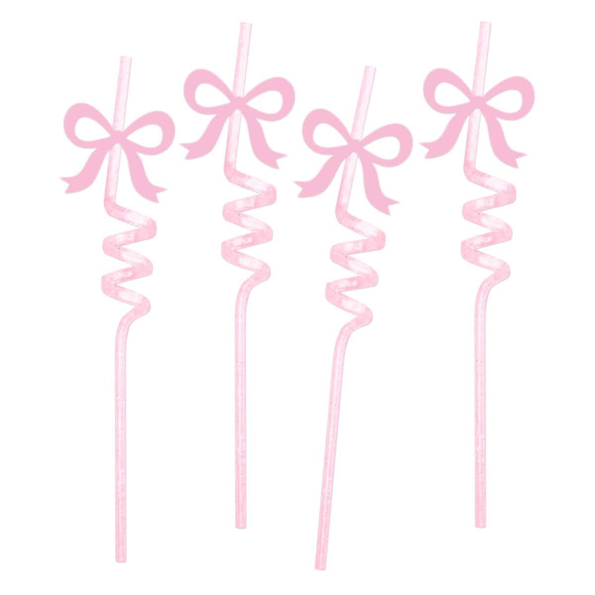 Straw Set | Curly Bow | Set of 4 - Porcupine Paper Co.