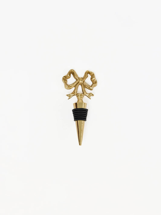 Wine Stopper | Gold Bow