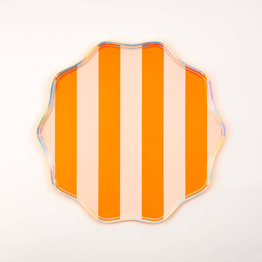 Stripes Dinner Paper Plates 10.5" | 8 count