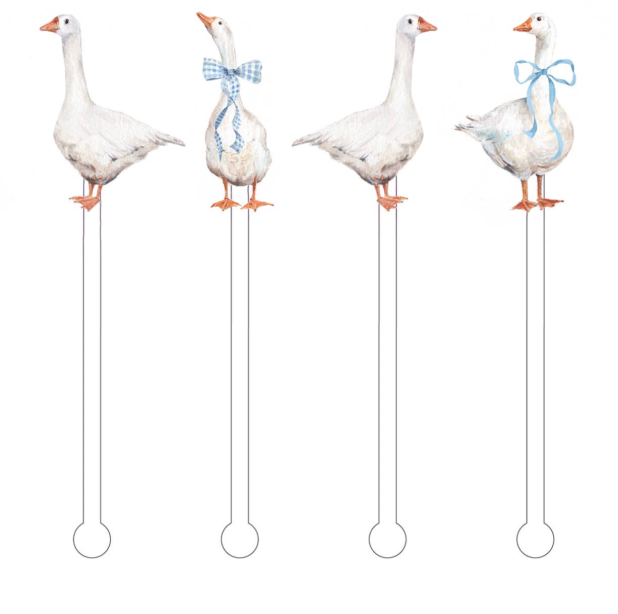 Garden Goose Stir Sticks Drink Stirrers | Set of 4