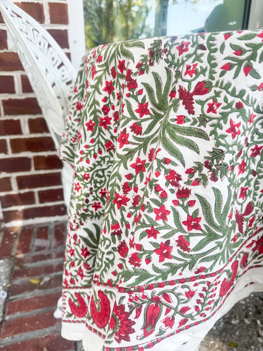 PRE-ORDER | Holy City Holly Tablecloth