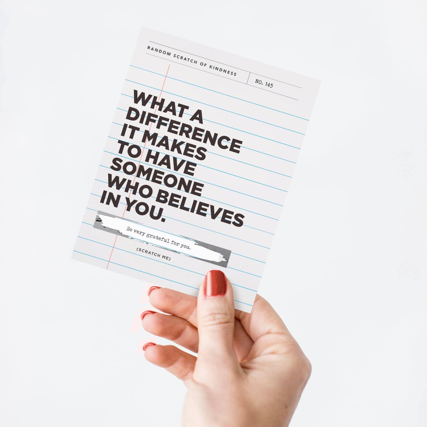 Scratch-off What A Difference - Teacher Card - Porcupine Paper Co.