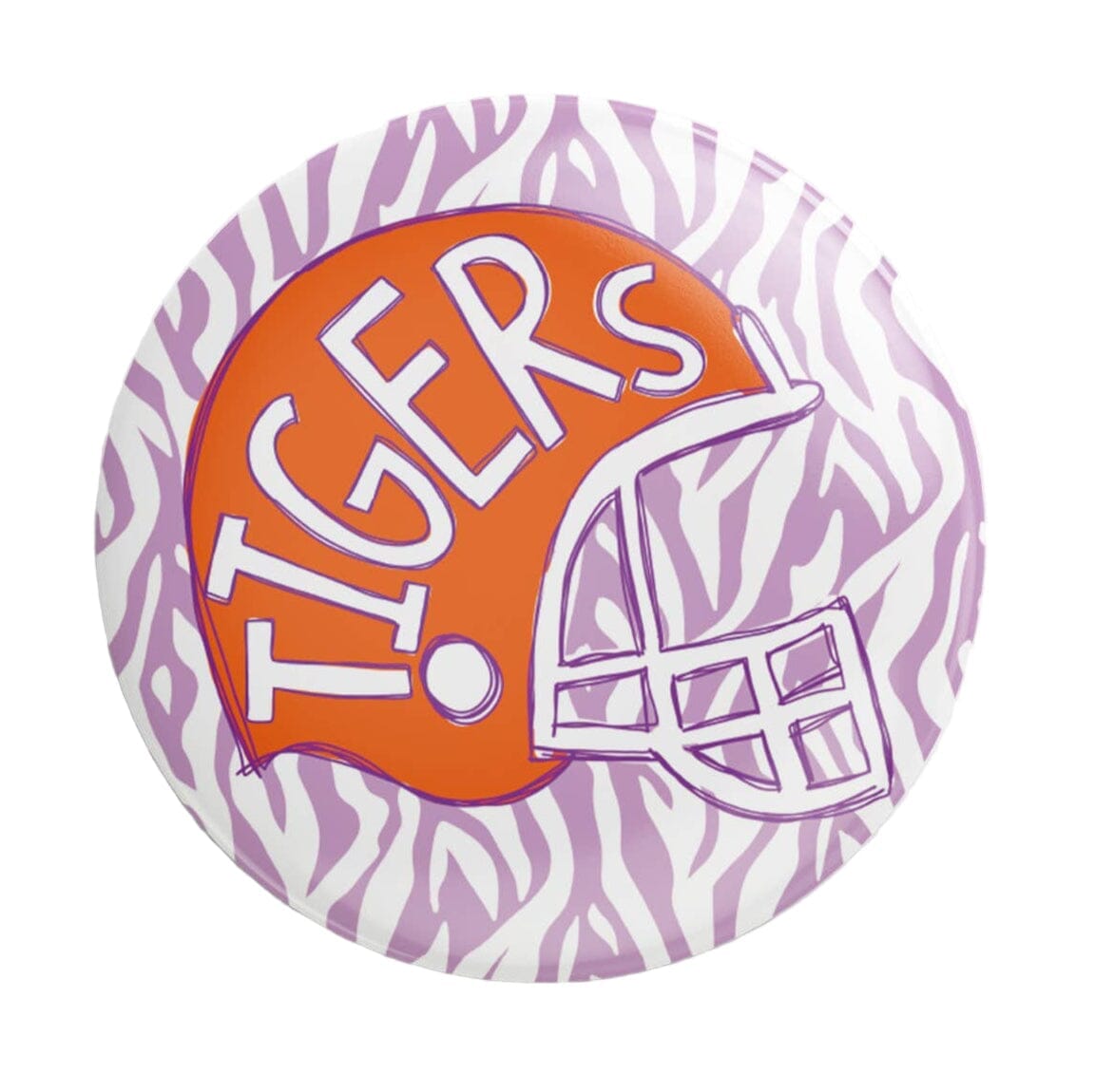 Tigers Helmet Button