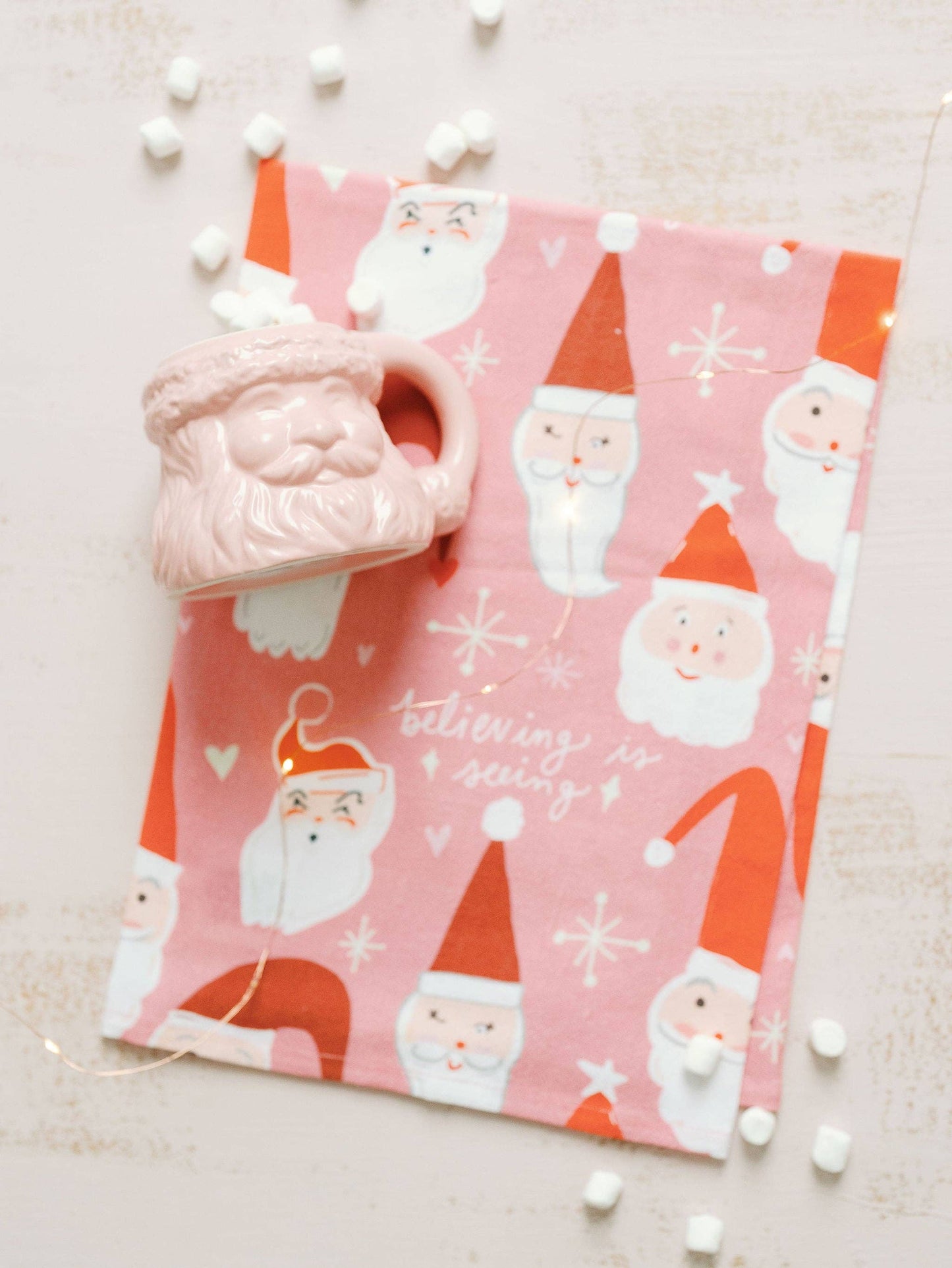 Believing Is Seeing Santa Full Pattern Towel