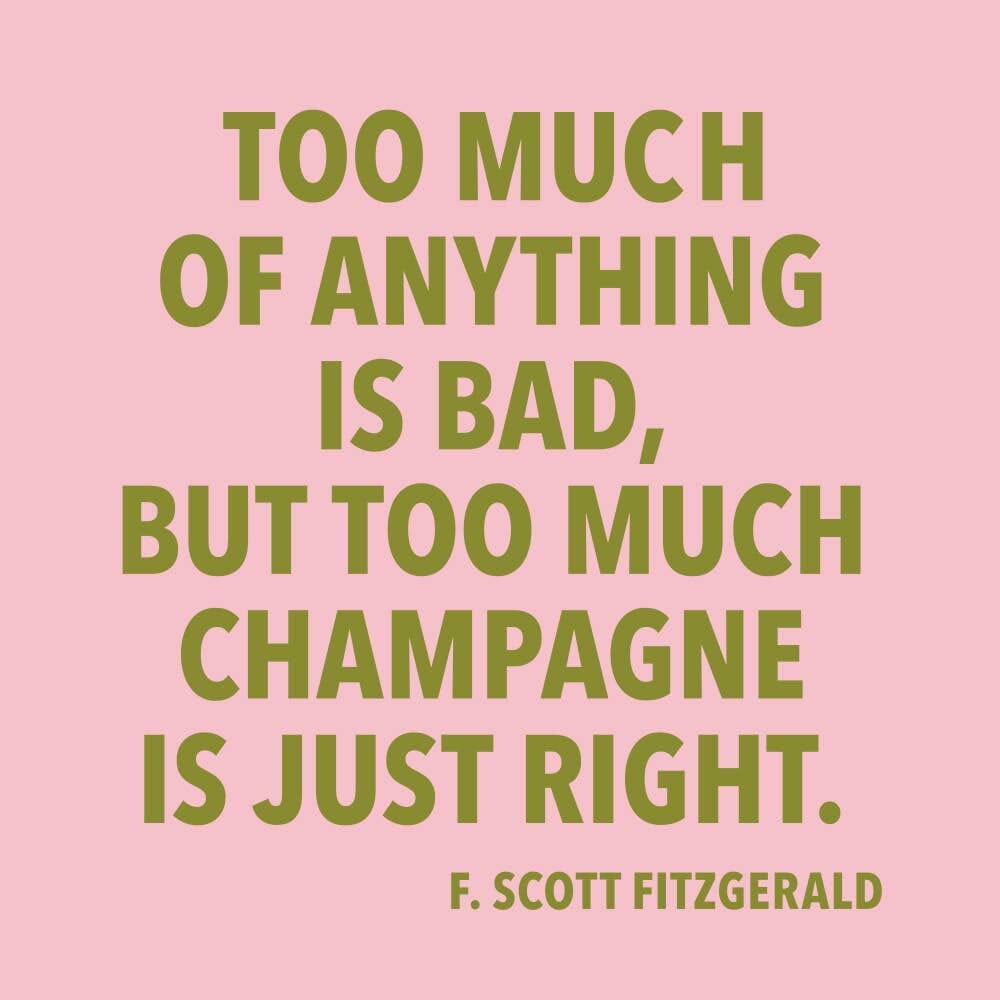 Funny Cocktail Napkins | Too Much Champagne - 20ct