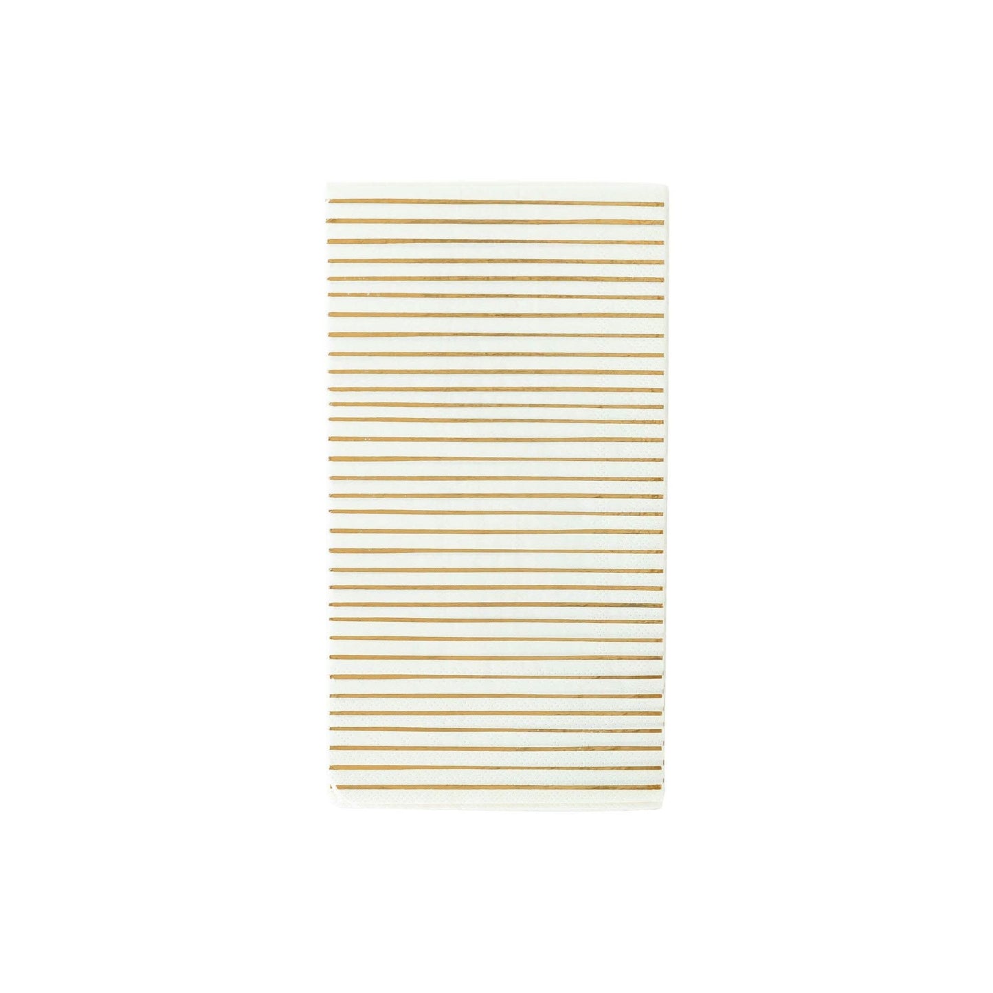 Gold stripe dinner napkins from My Mind’s Eye, set of 18, featuring elegant gold stripe design on soft paper for dining.