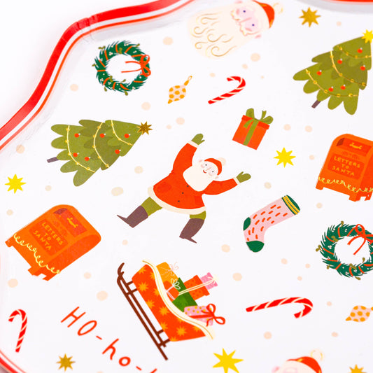 Christmas Cheer Dinner Paper Plates | Pack of 8