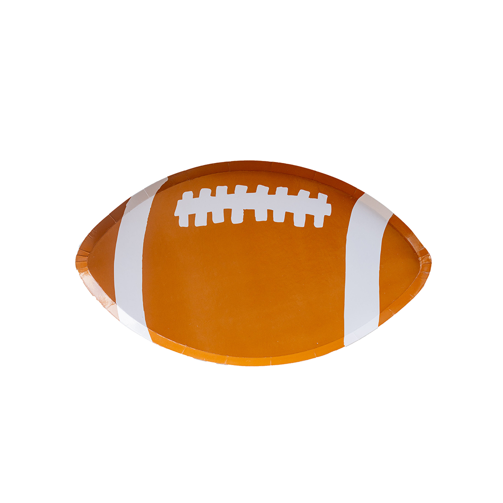 Good Sport Small Football Plates 10.75" | 8 count