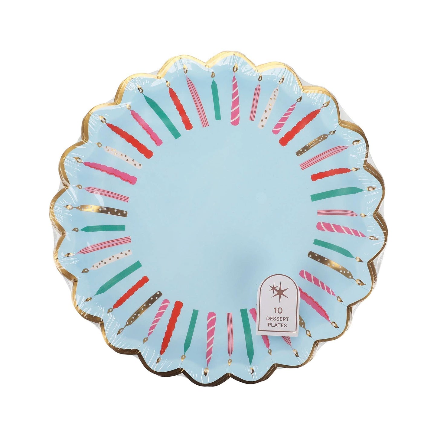 Birthday Wishes Dessert Plates 8" | Set of 10 - Porcupine Paper Co.