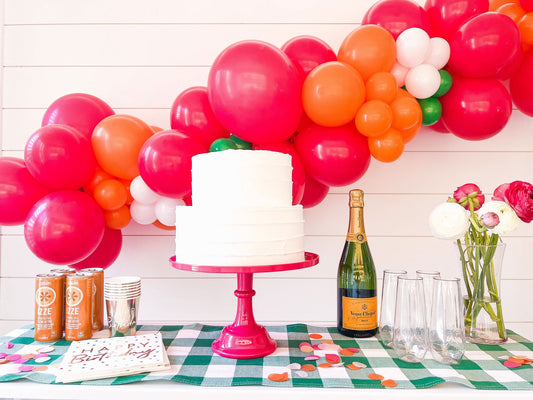 Hot Pink Melamine Cake Stand | Cupcake Stand - Porcupine Paper Co.